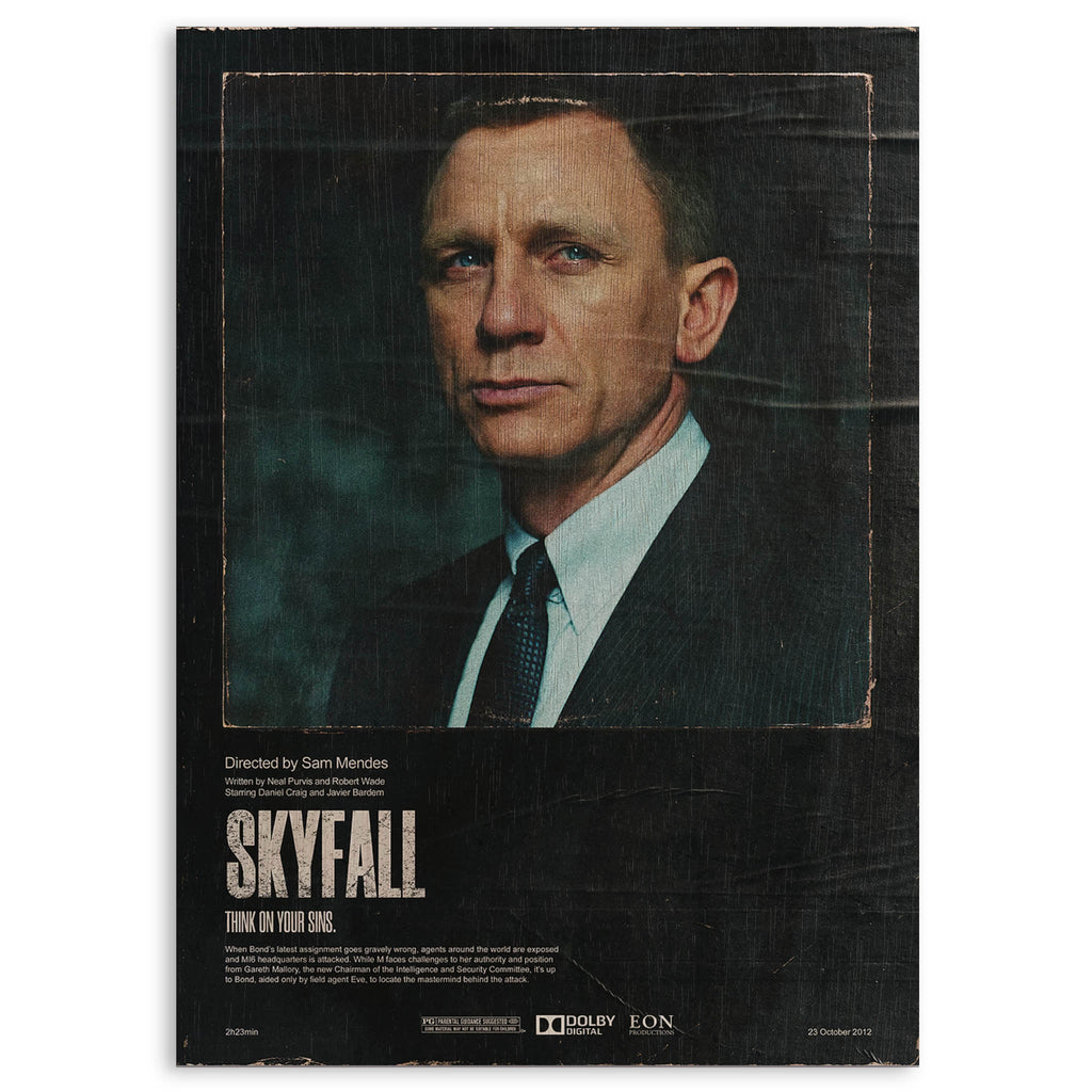 007 James Bond Wood Print by OnWood Australia