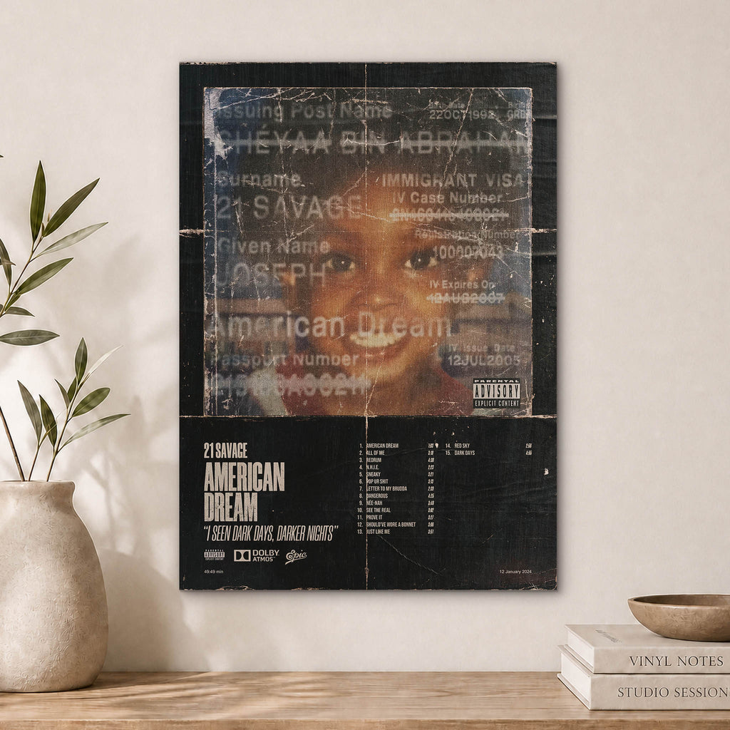 21 Savage Wood Print by OnWood Australia