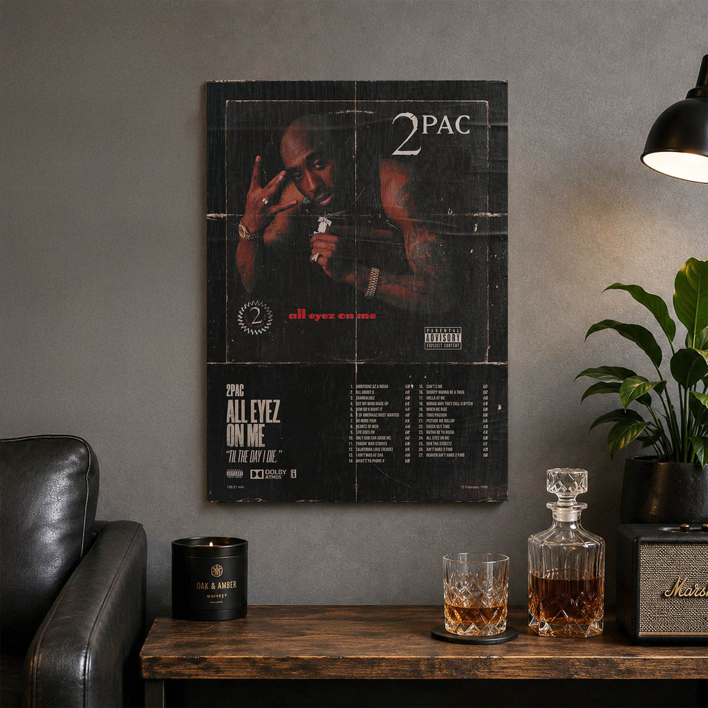 2pac Wood Print by OnWood Australia
