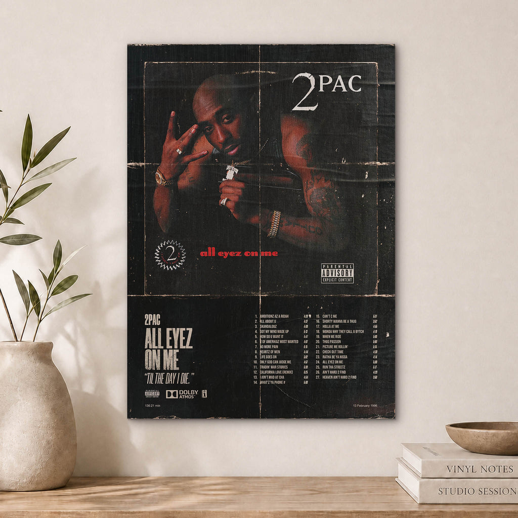 2pac Wood Print by OnWood Australia