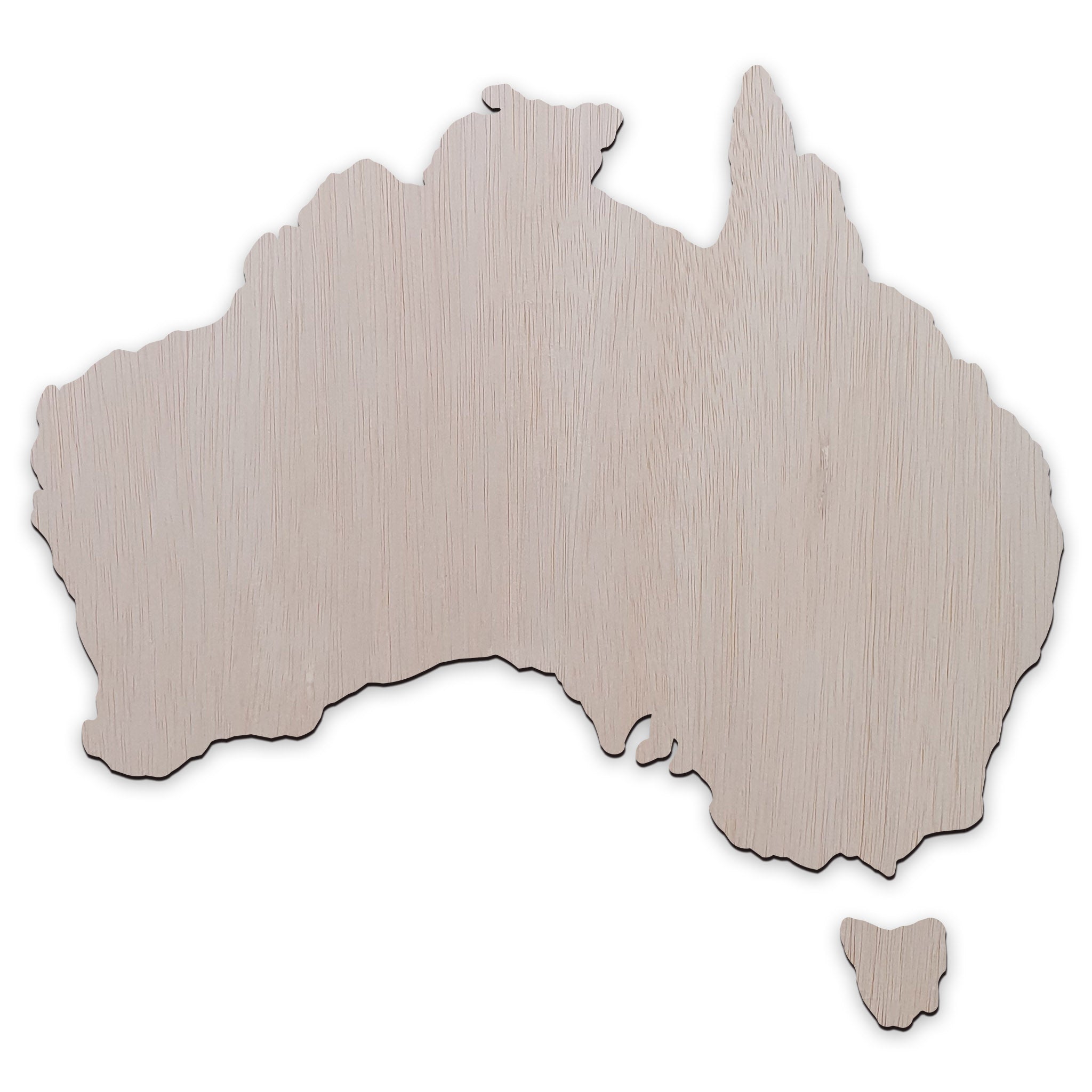 Australia Wood Print Map - Logo Request