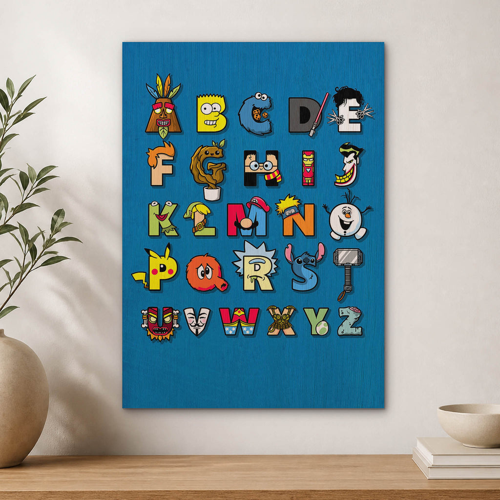 ABC Wood Print by OnWood Australia