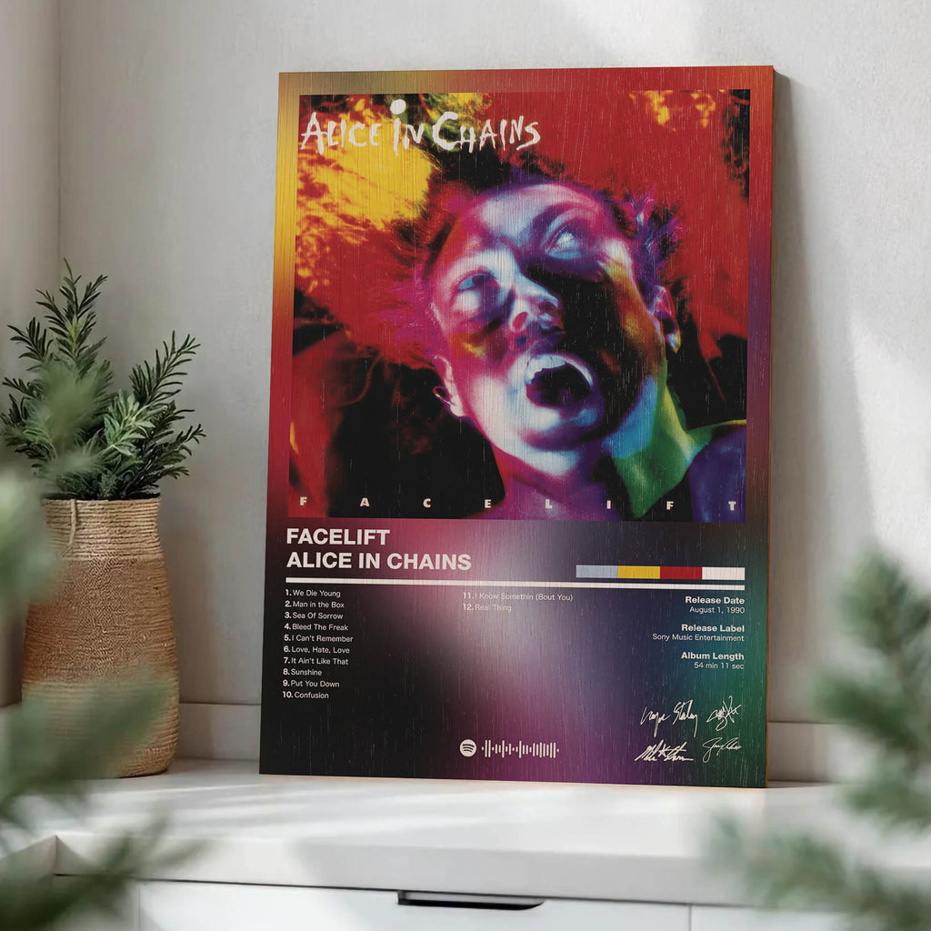 Alice in Chains Facelift Wood Print by OnWood Australia