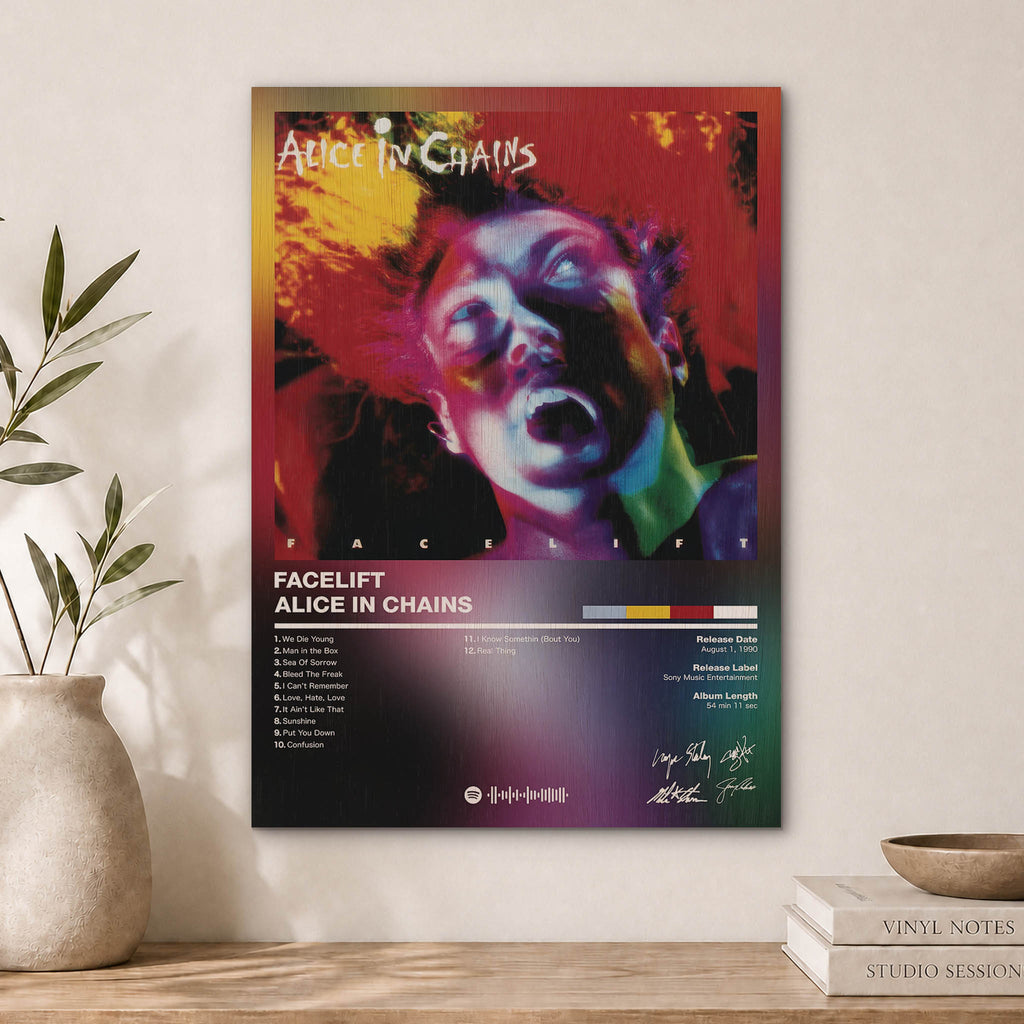 Alice in Chains Facelift Wood Print by OnWood Australia