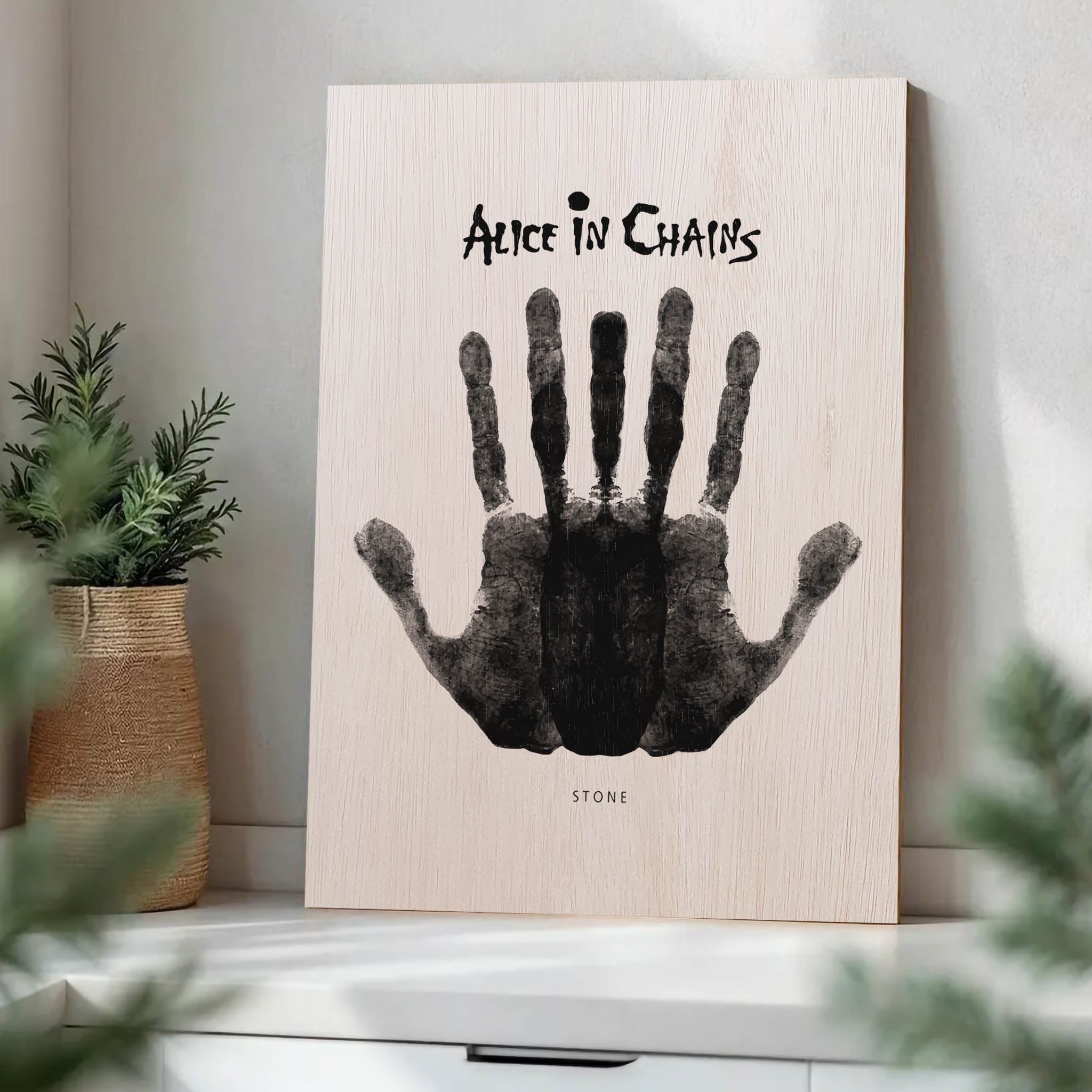 Alice in Chains Wood Print by OnWood Australia