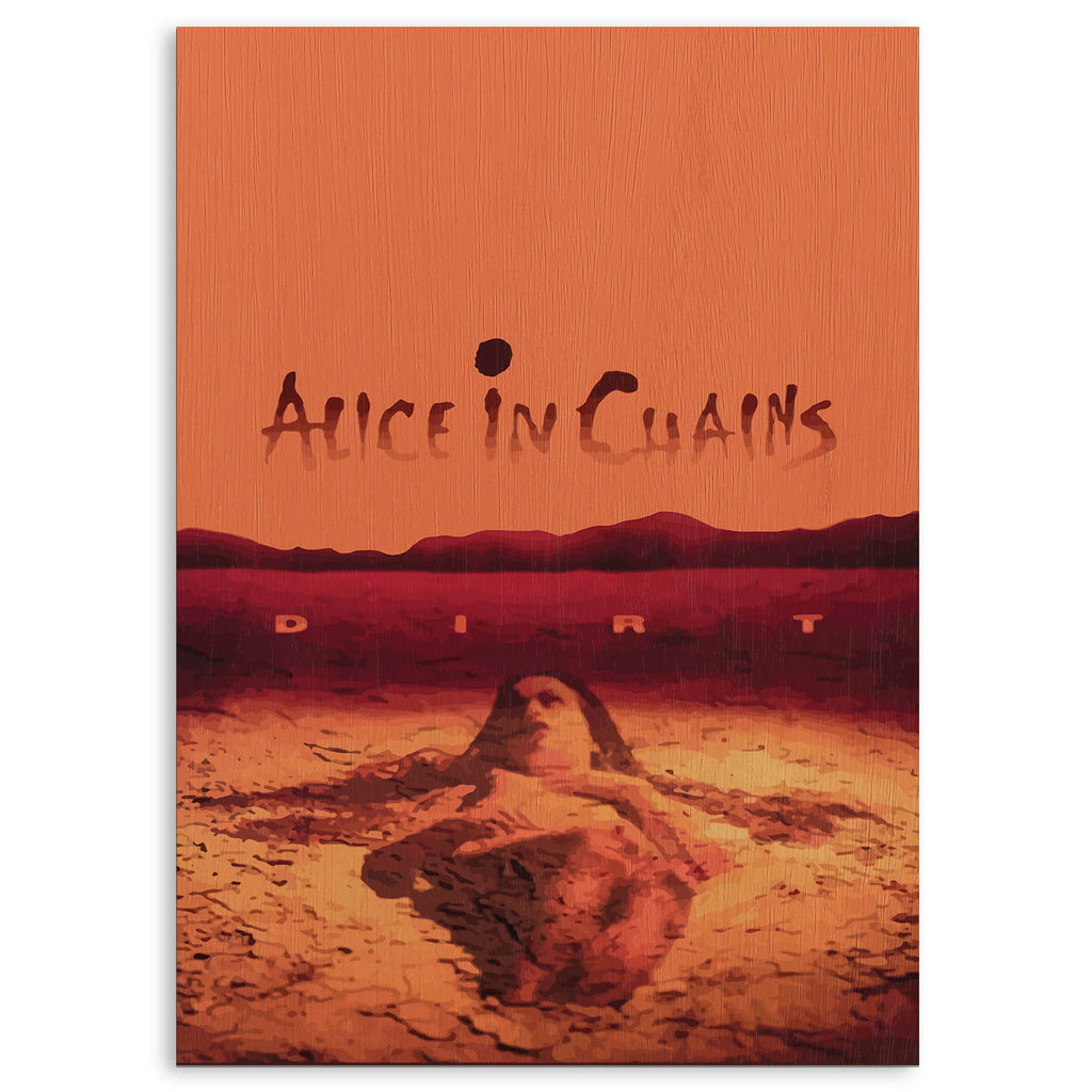 Alice in Chains Wood Print by OnWood Australia