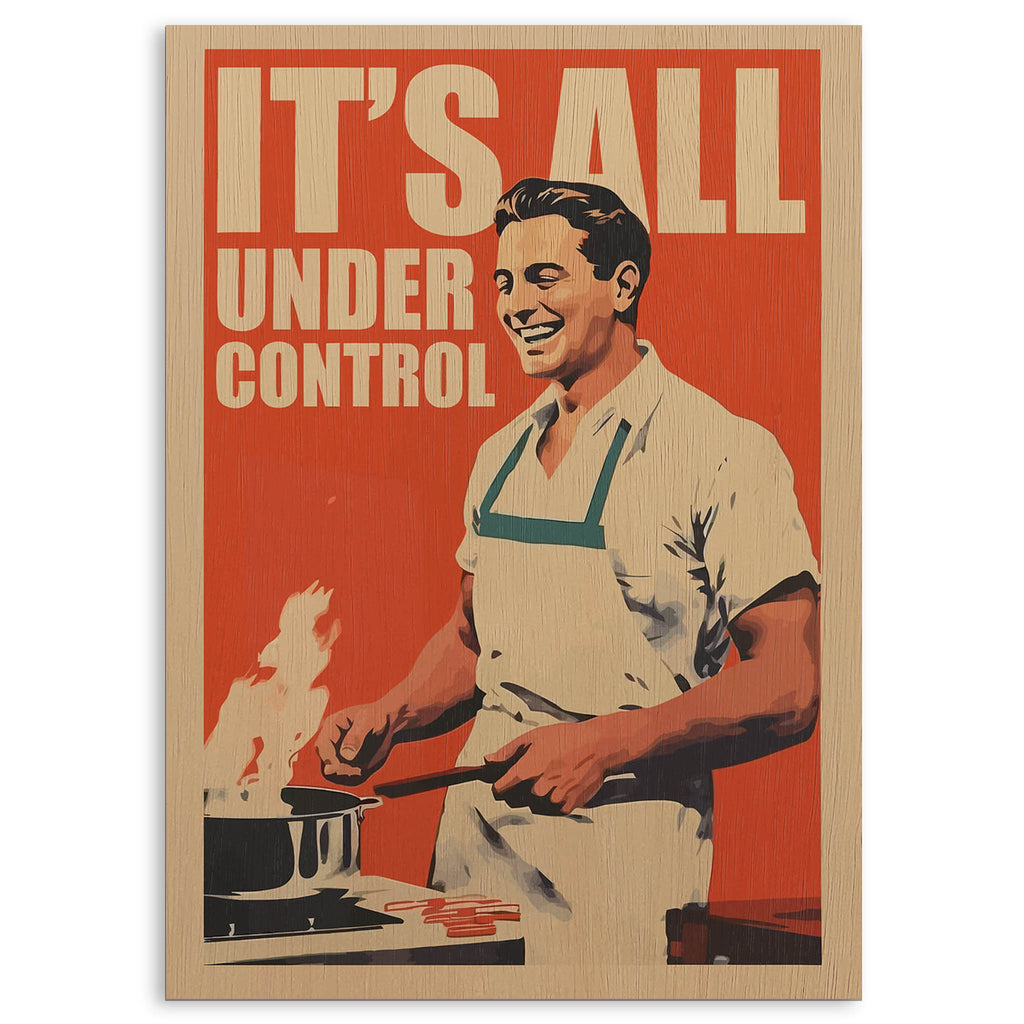 All Under Control Wood Print by OnWood Australia