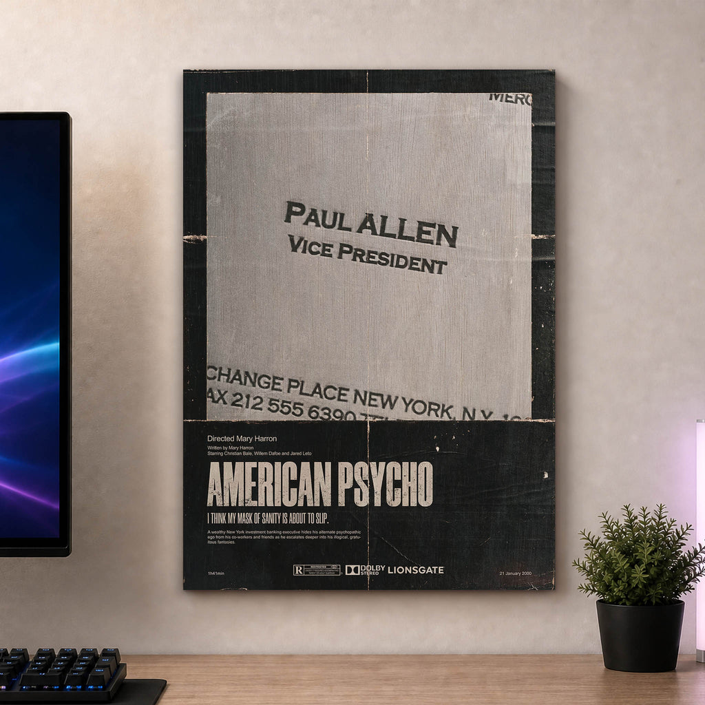 American Psycho Wood Print by OnWood Australia