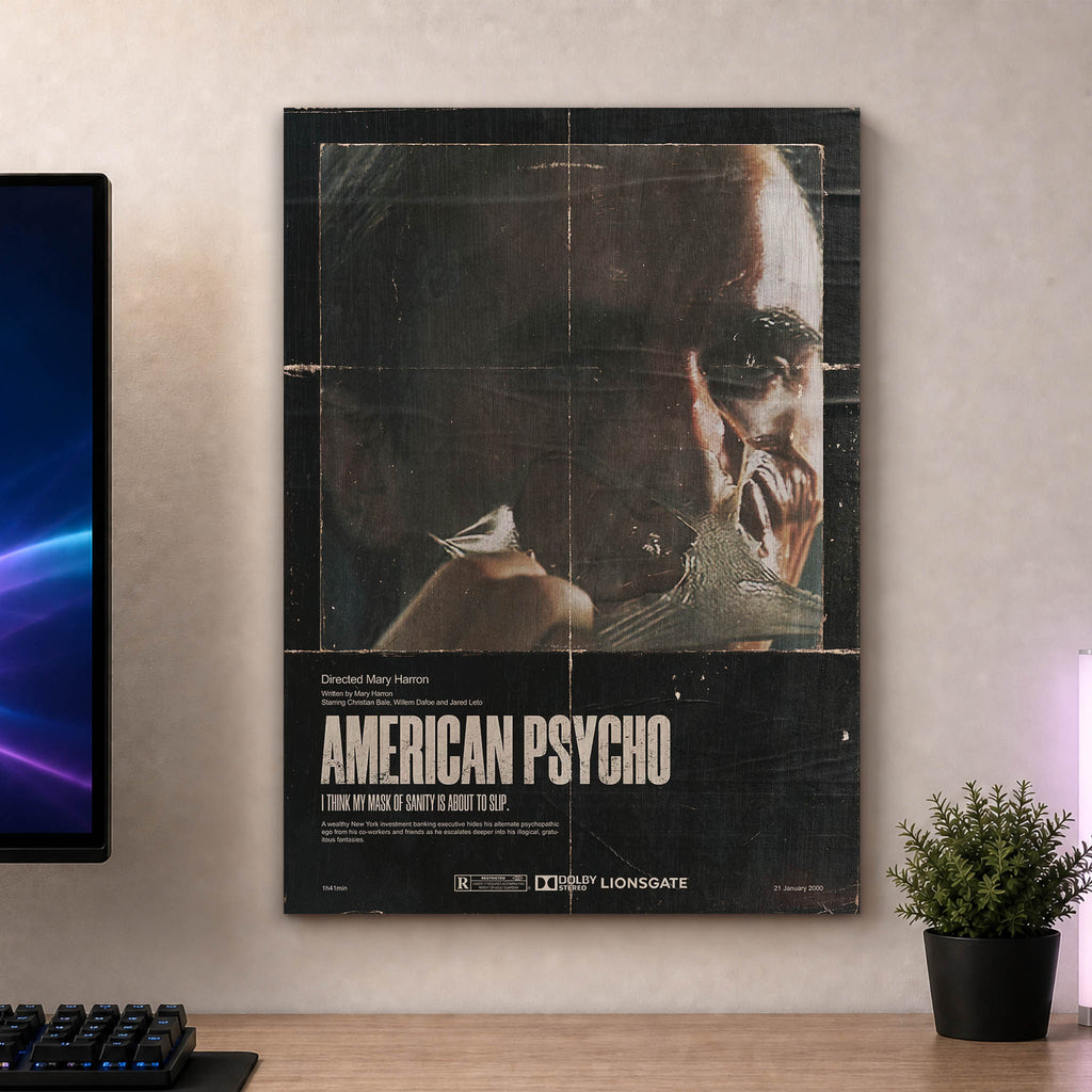 American Psycho Wood Print by OnWood Australia
