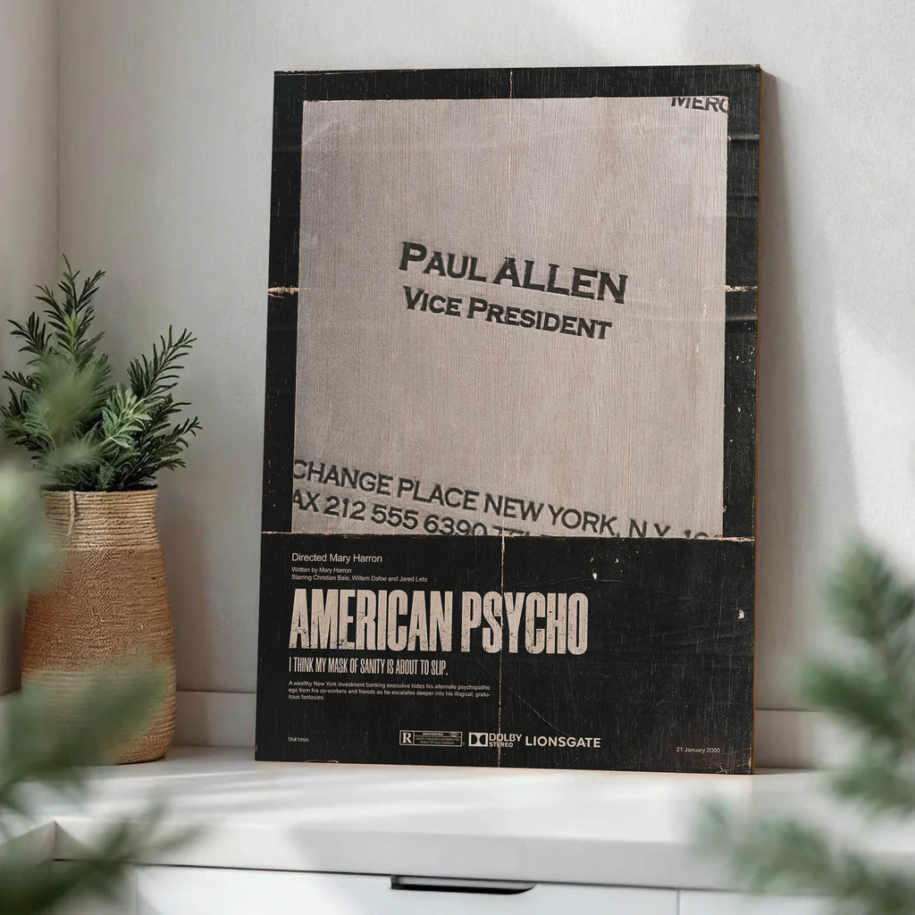American Psycho Wood Print by OnWood Australia