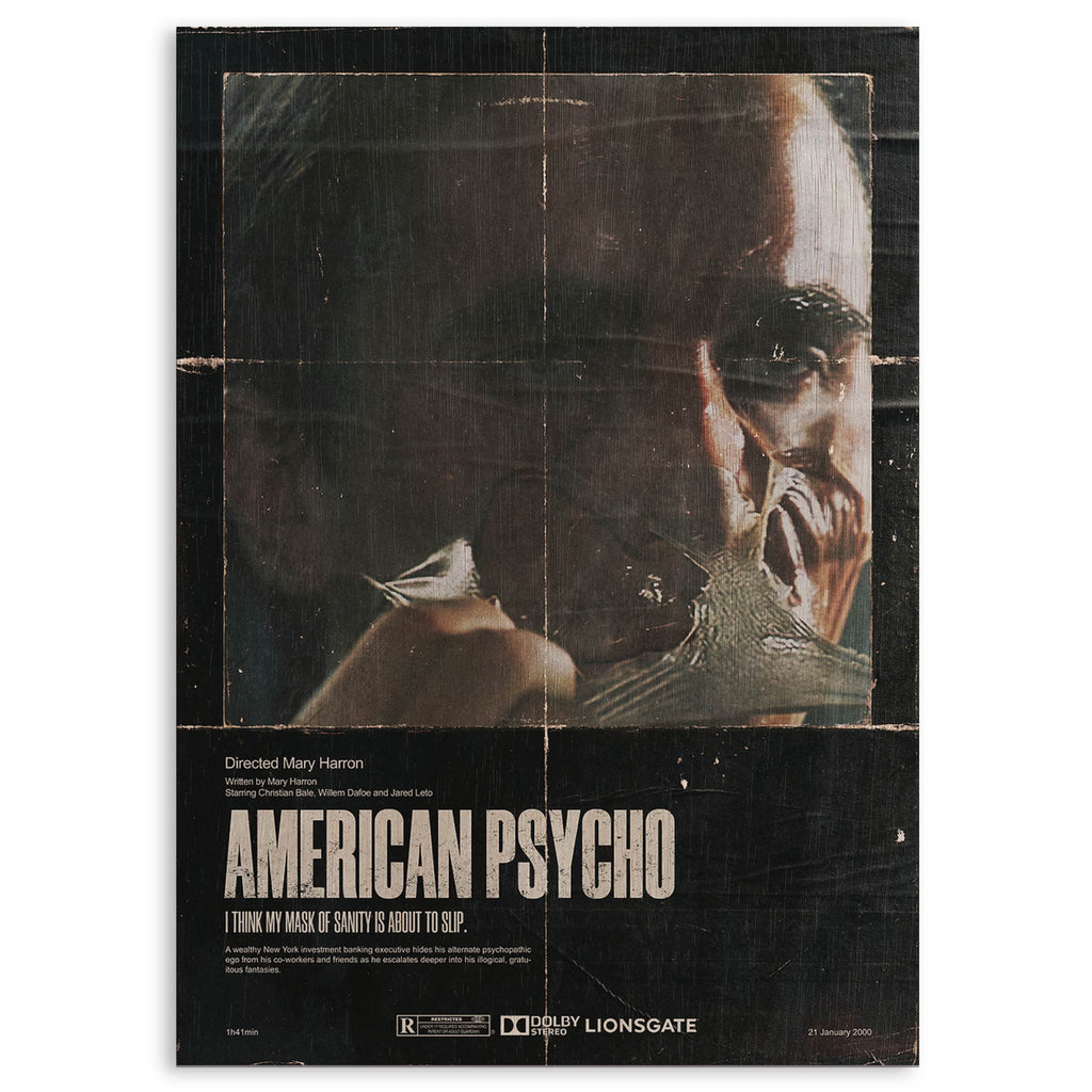 American Psycho Wood Print by OnWood Australia