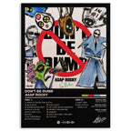 Asap Rocky Dont Be Dumb Wood Print by OnWood Australia