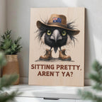 Aussie Magpie Bathroom Wood Print by OnWood Australia