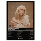 Billie Eilish Happier Than Ever Wood Print by OnWood Australia