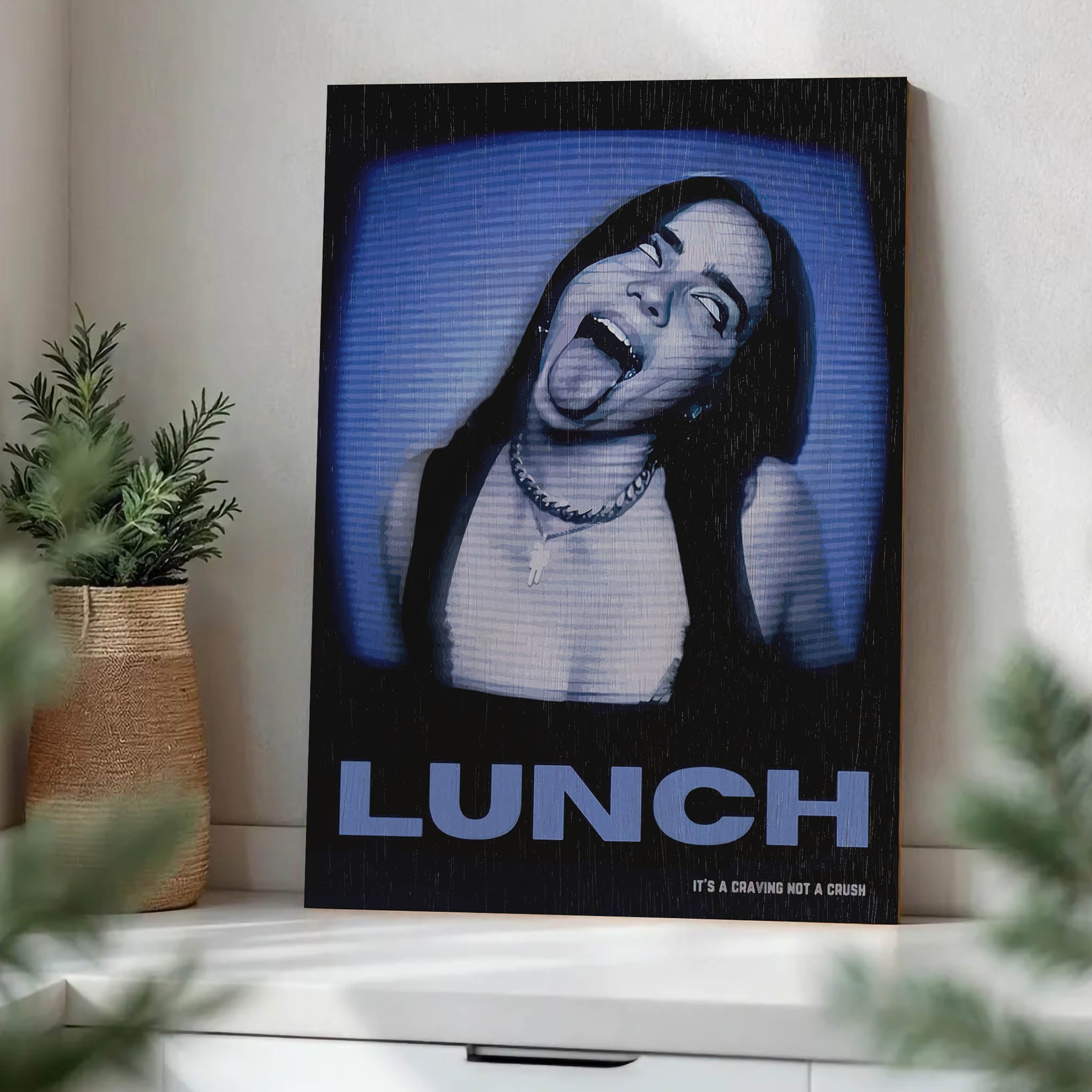 Billie Eilish Lunch Wood Print by OnWood Australia