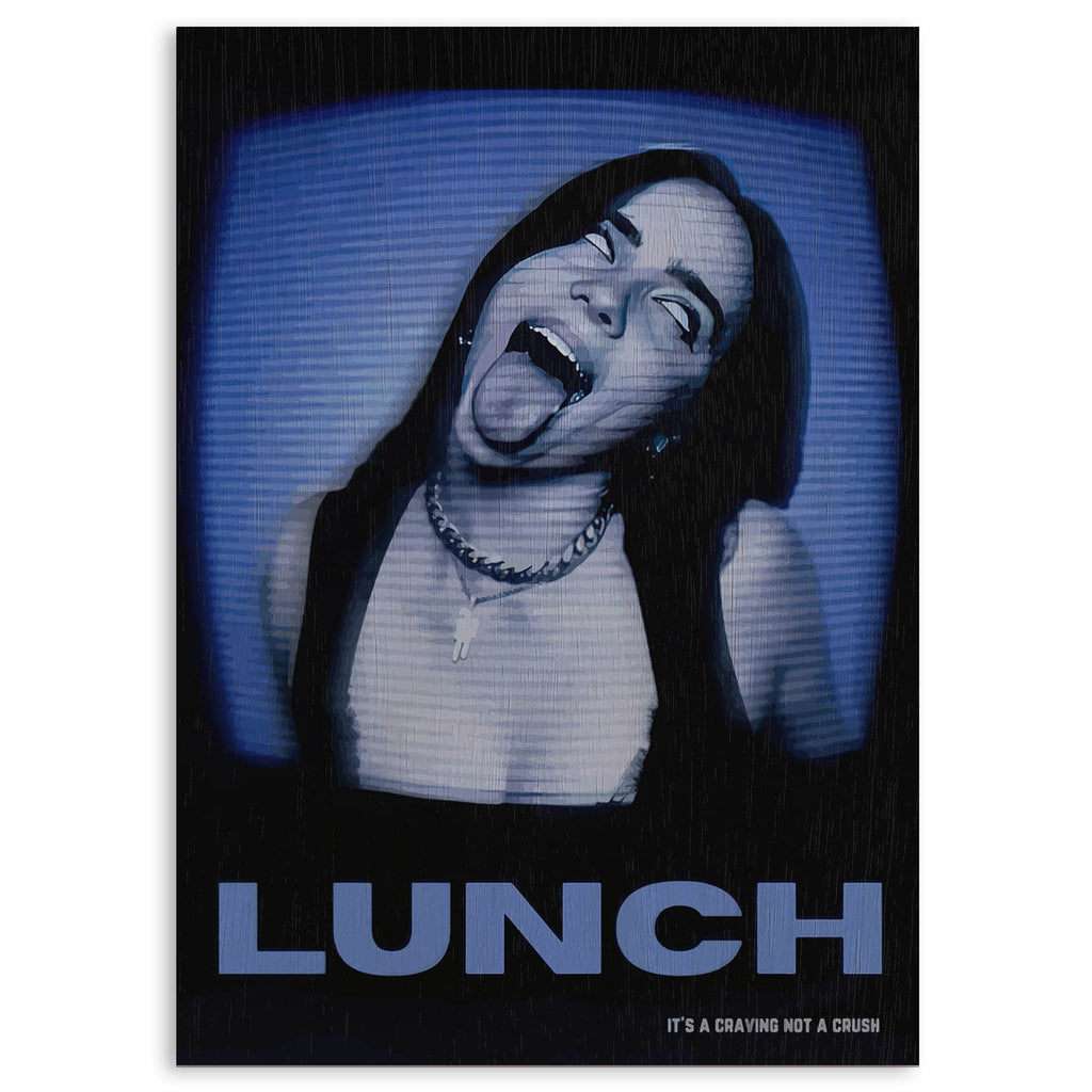 Billie Eilish Lunch Wood Print by OnWood Australia