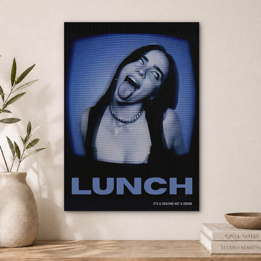 Billie Eilish Lunch Wood Print by OnWood Australia