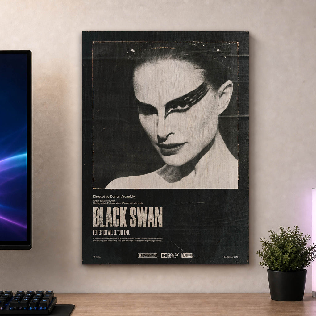 Black Swan Wood Print by OnWood Australia