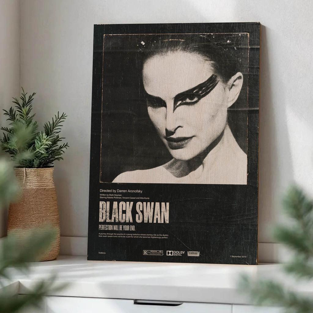 Black Swan Wood Print by OnWood Australia