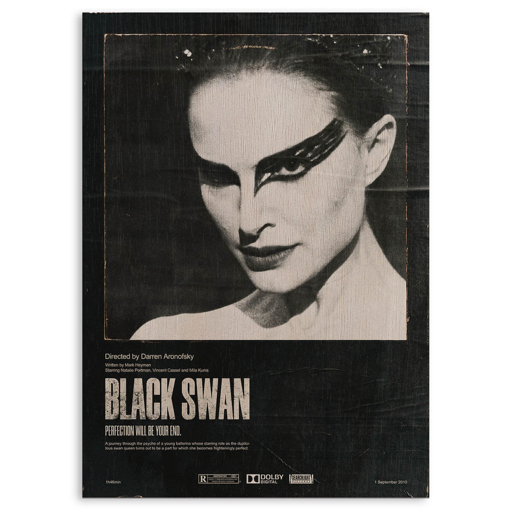 Black Swan Wood Print by OnWood Australia