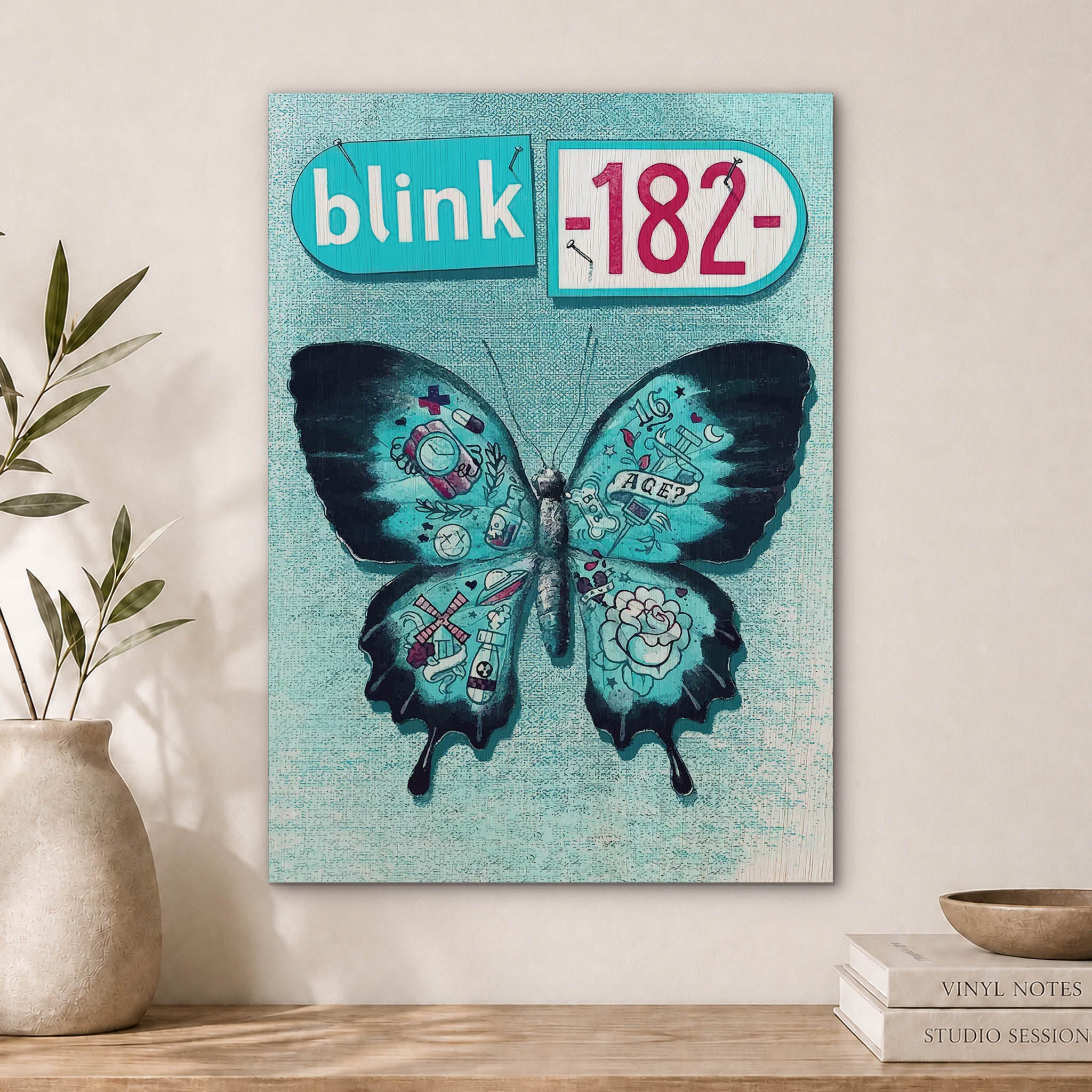 Blink 182 Wood Print by OnWood Australia