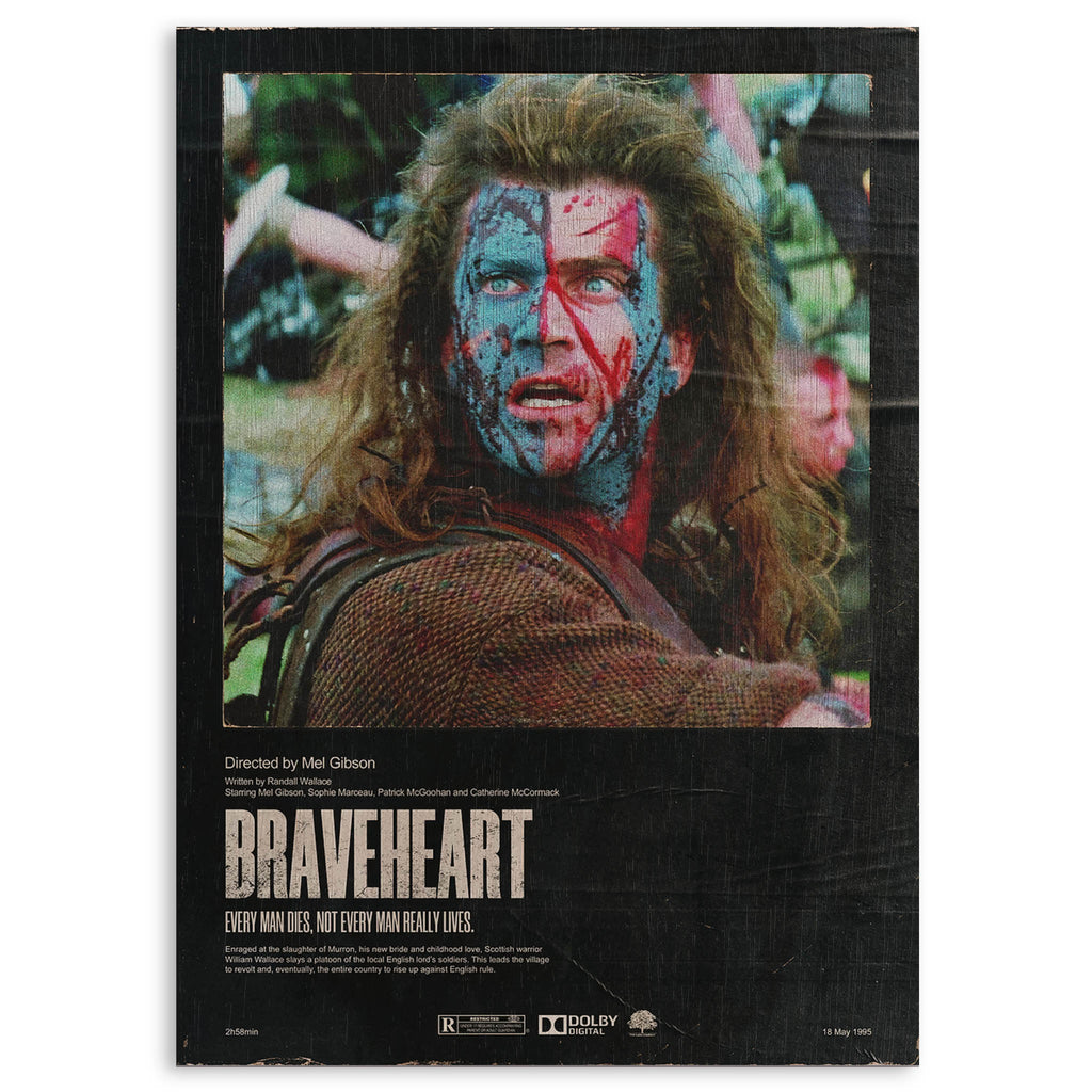 Braveheart Wood Print by OnWood Australia