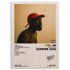 Brent Faiyaz Sonder Son Wood Print by OnWood Australia