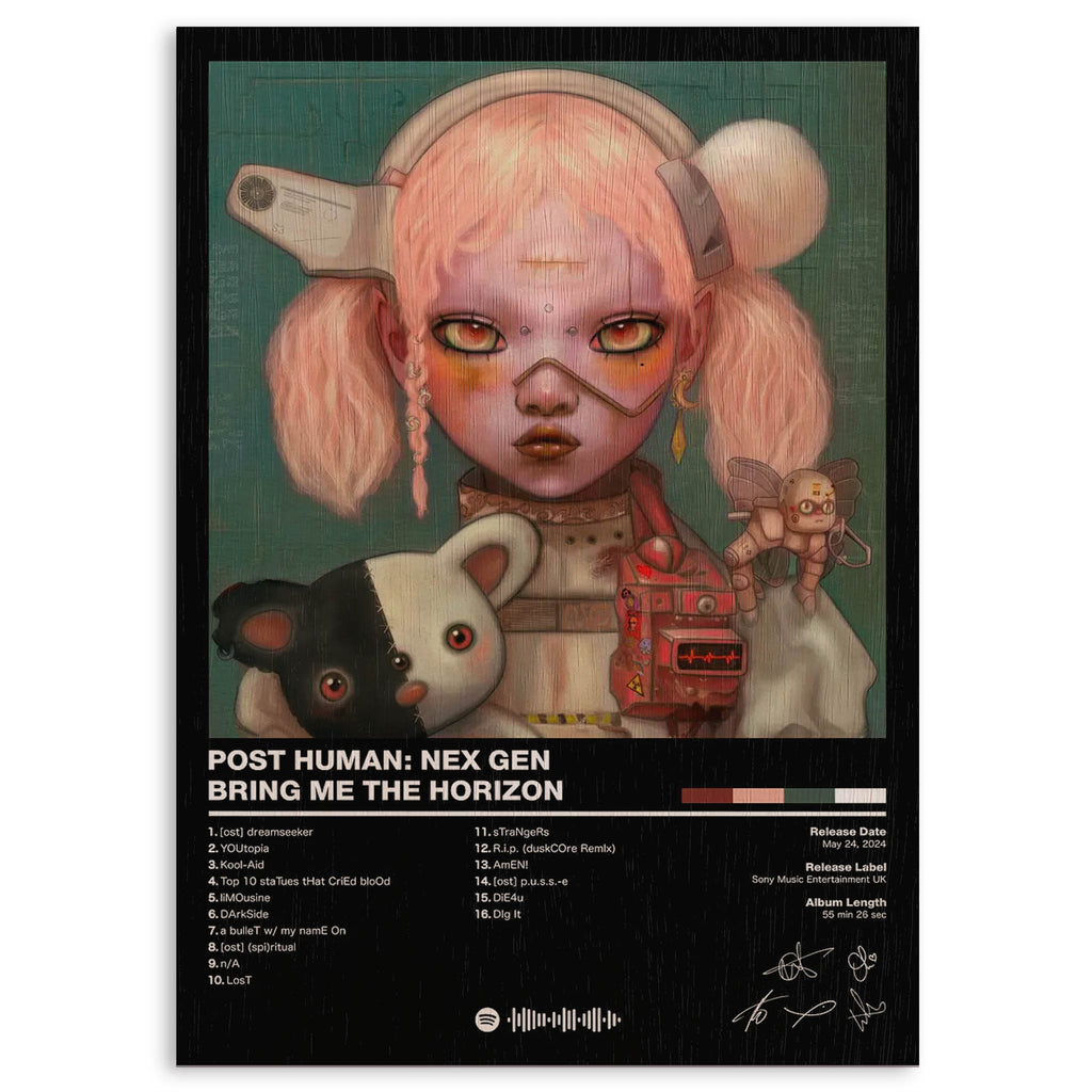Bring Me the Horizon POST HUMAN Nex Gen Wood Print by OnWood Australia