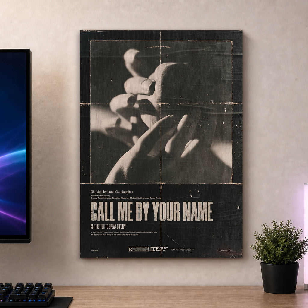 Call Me By Your Name Wood Print by OnWood Australia