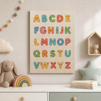 Cartoon Alphabet Wood Print by OnWood Australia