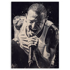 Chester Bennington Wood Print by OnWood Australia