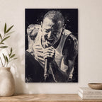 Chester Bennington Wood Print by OnWood Australia
