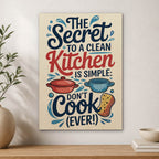 Clean Kitchen Secret Wood Print by OnWood Australia
