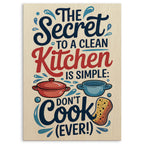 Clean Kitchen Secret Wood Print by OnWood Australia
