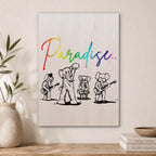 Coldplay Paradise Wood Print by OnWood Australia