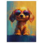 Cool Dog Wood Print by OnWood Australia