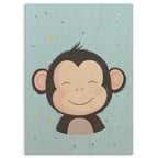 Cute Monkey Wood Print by OnWood Australia