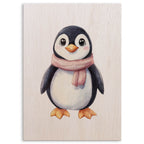 Cute Penguin Wood Print by OnWood Australia