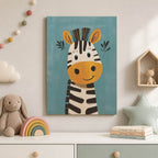 Cute Zebra Wood Print by OnWood Australia