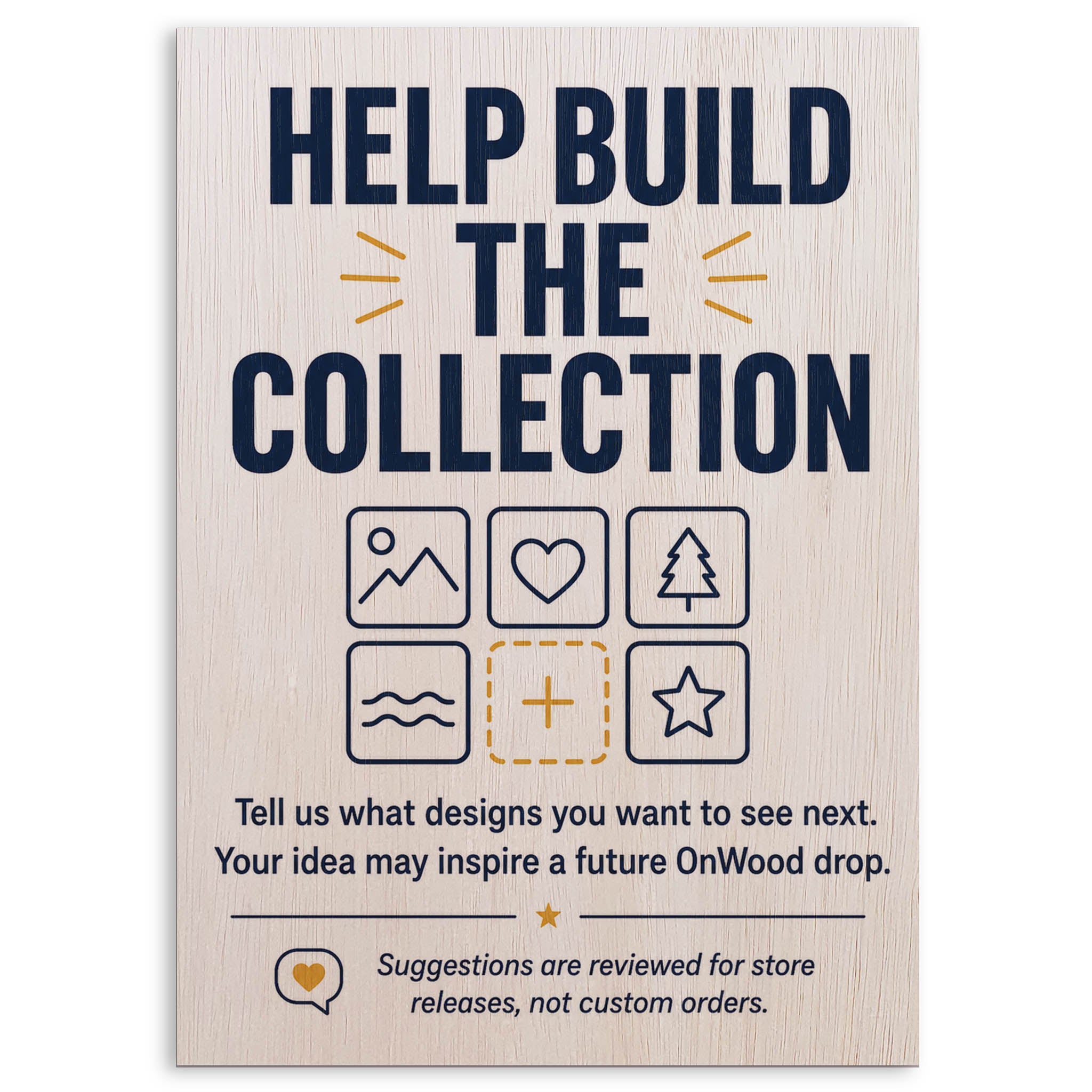 Design Request - Classic Wood Print