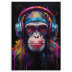 DJ Monkey Wood Print by OnWood Australia