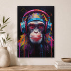 DJ Monkey Wood Print by OnWood Australia