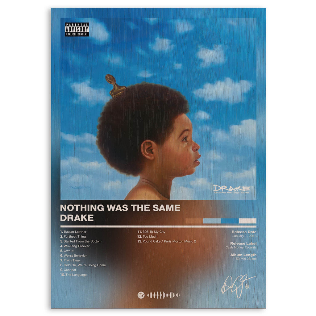 Drake Nothing Was the Same Wood Print by OnWood Australia