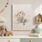 Elephant Pilot Wood Print by OnWood Australia