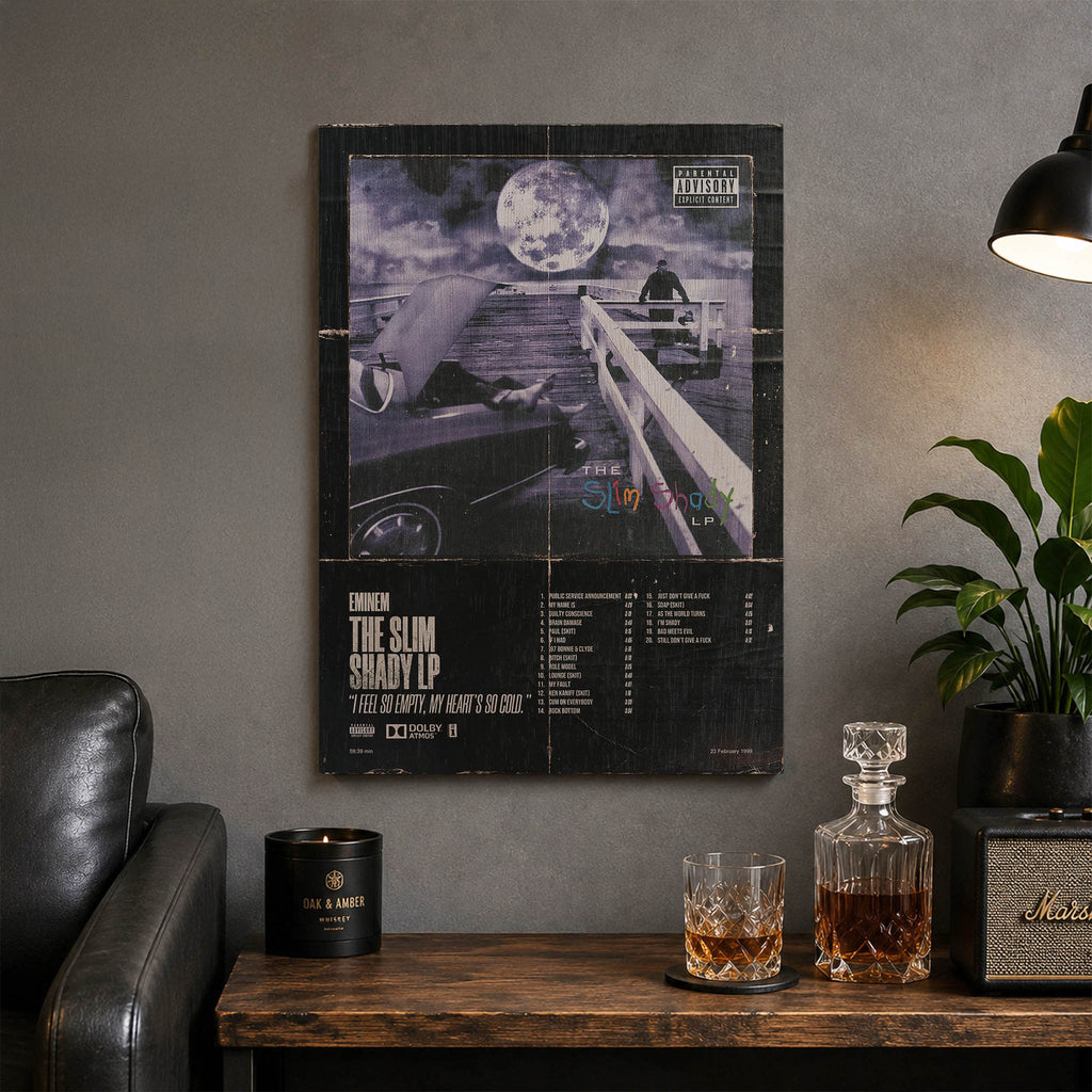 Eminem Wood Print by OnWood Australia