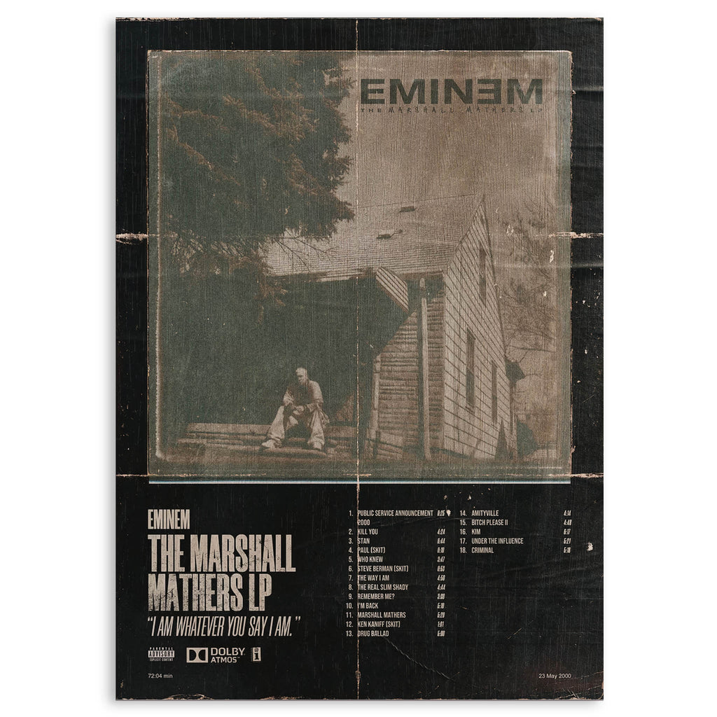 Eminem Wood Print by OnWood Australia
