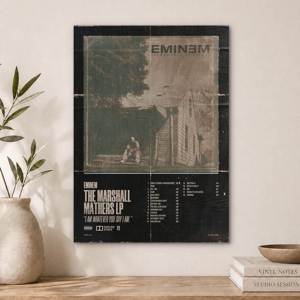 Eminem Wood Print by OnWood Australia