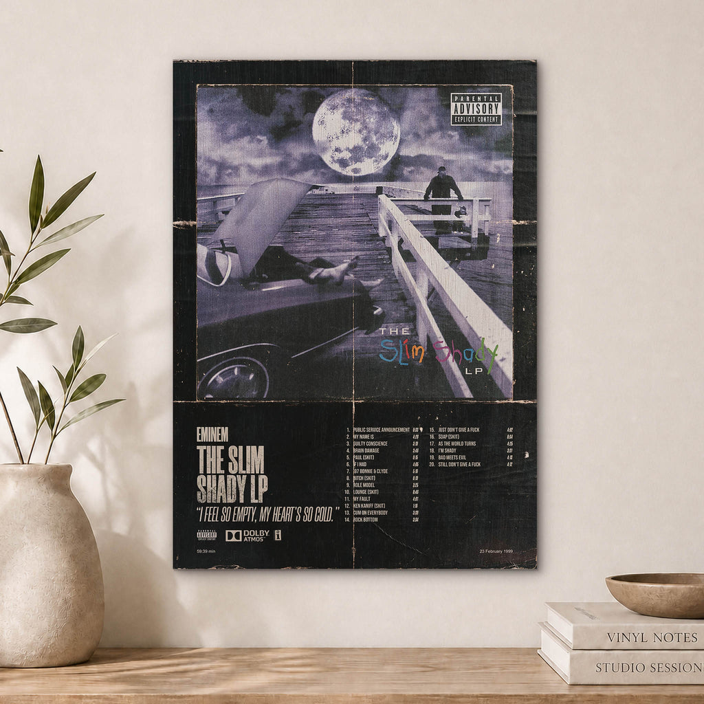 Eminem Wood Print by OnWood Australia