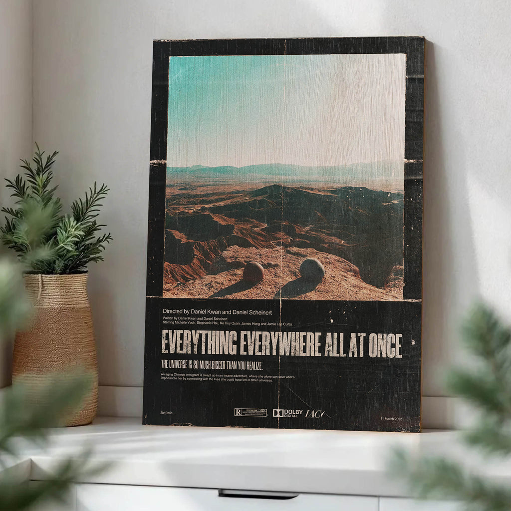Everything Everywhere All At Once Wood Print by OnWood Australia