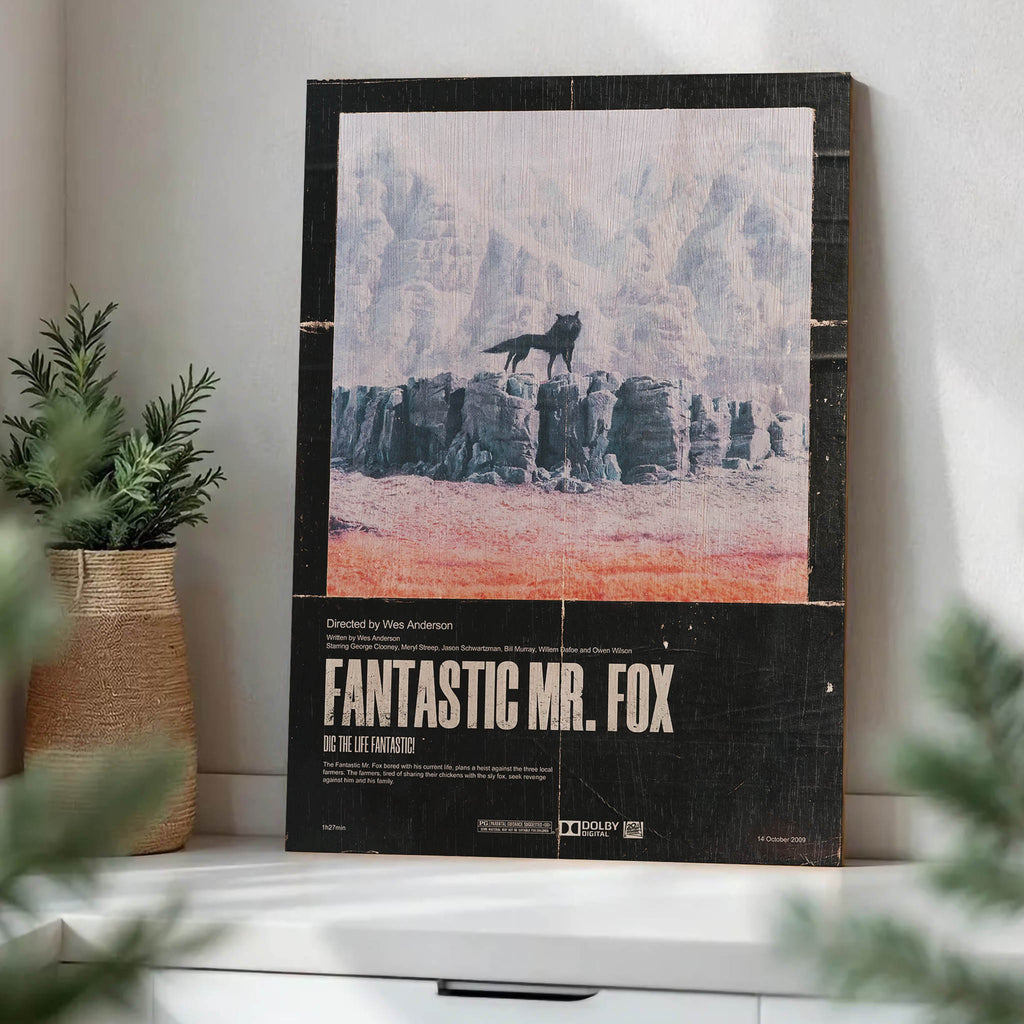 Fantastic Mr Fox Wood Print by OnWood Australia
